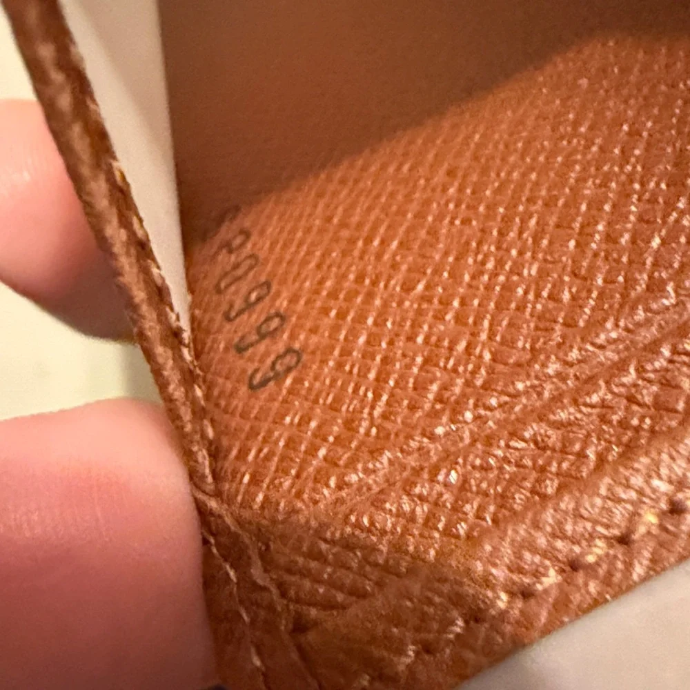 Brown Louis Vuitton Card Holder Id Wallet Logo SP0999 Luxury Insert